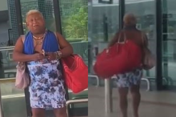 Patixa Teló é flagrada chorando em aeroporto de Manaus