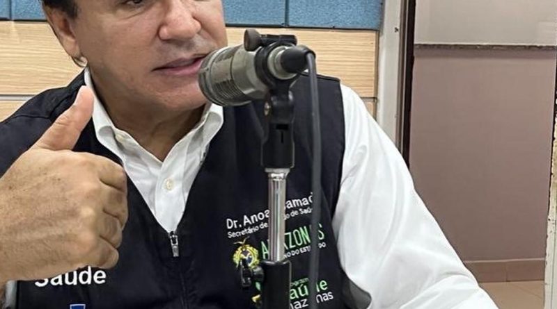 Secretário de Saúde Anoar Samad em entrevista para Rádio Difusora informou a importância da vacinação contra Covid-19