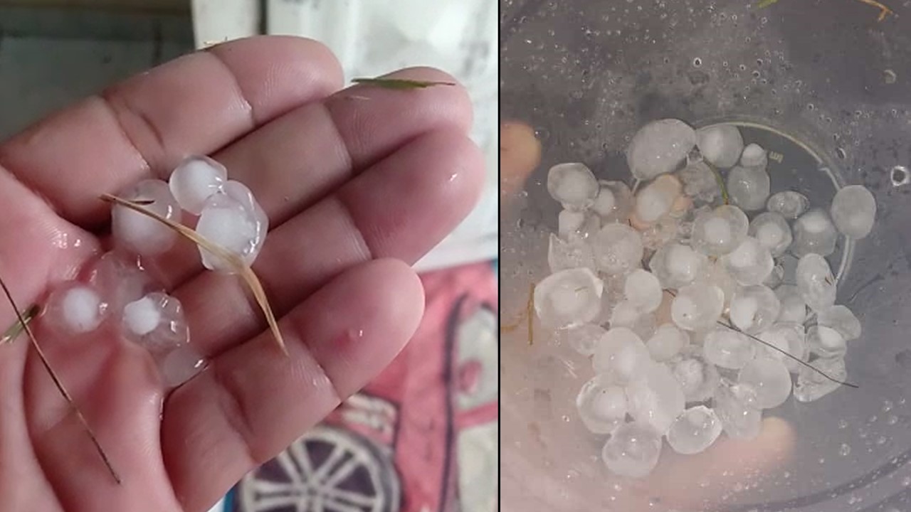 Veja vídeo: Moradores de Manacapuru são surpreendidos com chuva de granizo