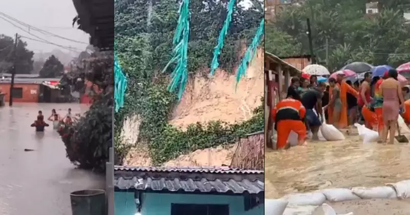 Forte chuva gera 28 ocorrências de deslizamentos e alagamentos em Manaus, diz Defesa Civil