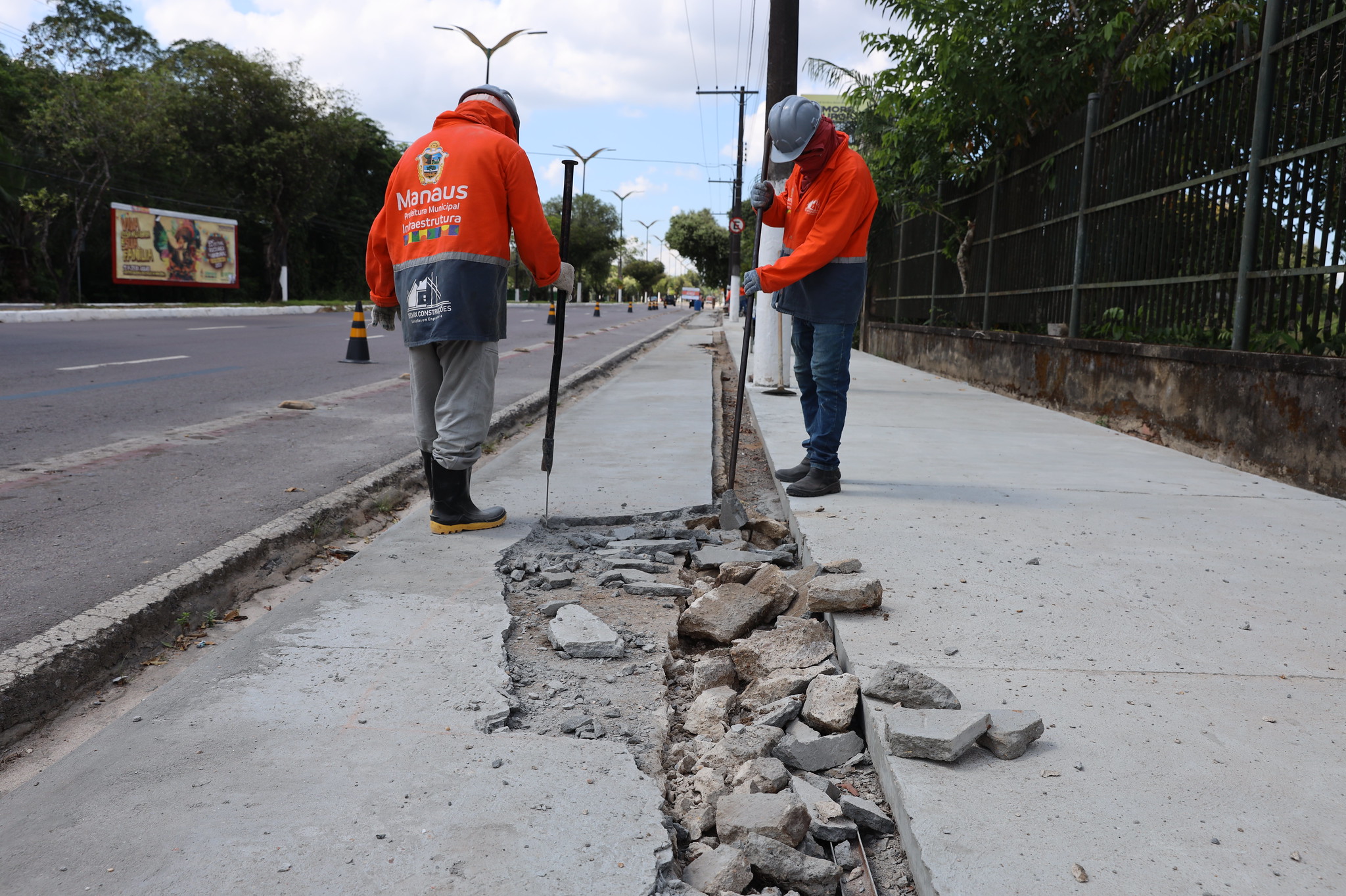 Casa de shows vai pagar R$ 54 mil para reconstruir ciclovia destruída por participantes de festa em Manaus