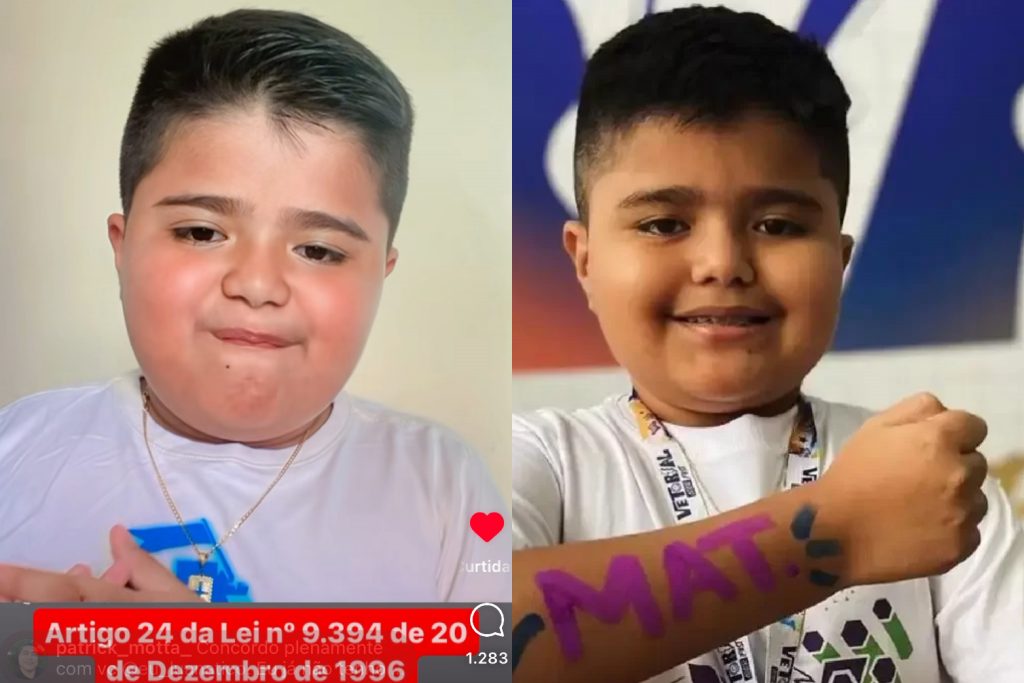 Pequeno gênio Luan diz que está indignado após PGE-AM se manifestar contra ele pular ensino médio para ingressar na UEA