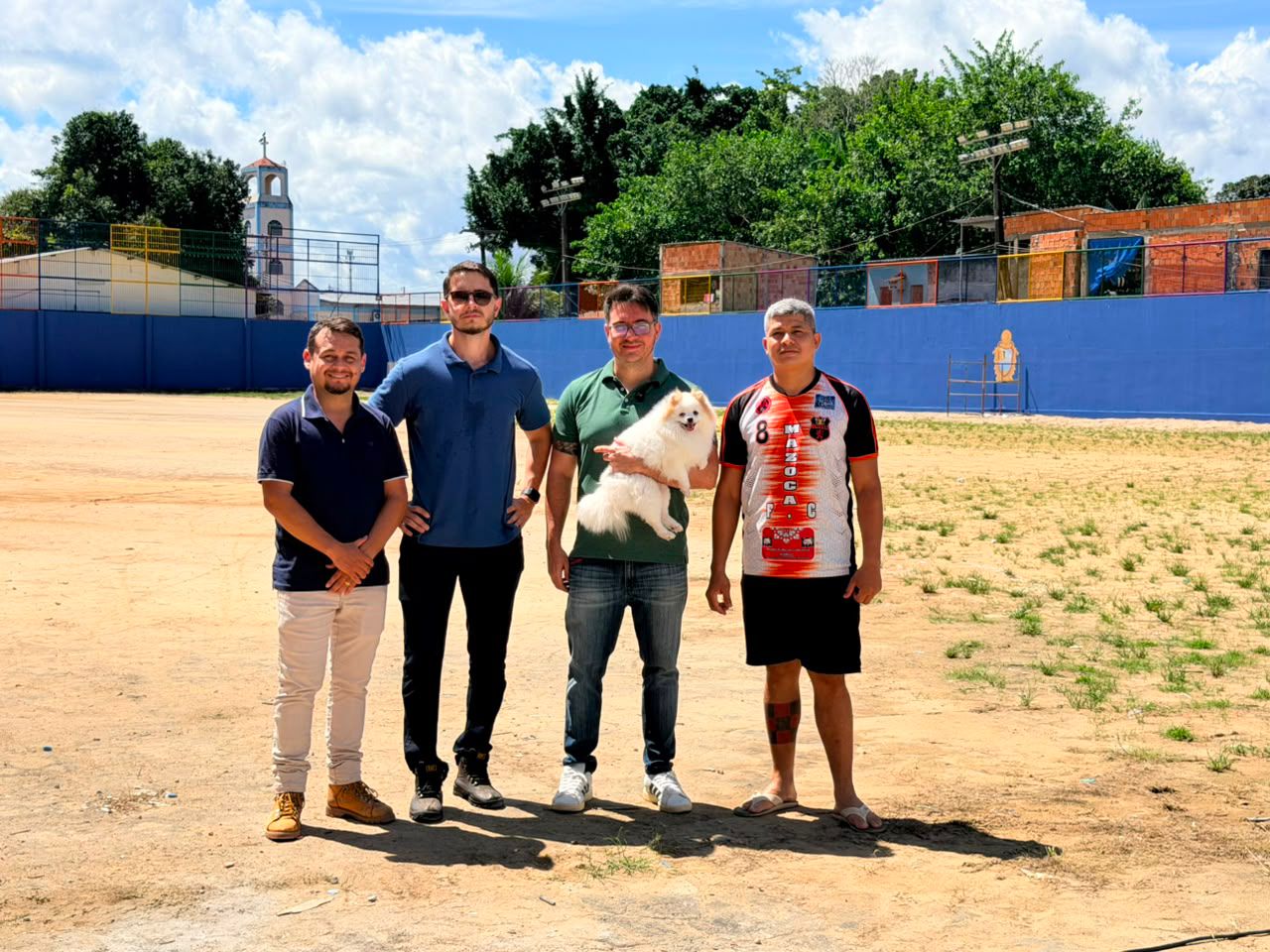 Obras de reforma do Campo do Coração do Zumbi e Centro Social, viabilizadas por emenda do vereador Rodrigo Guedes, entram na reta final