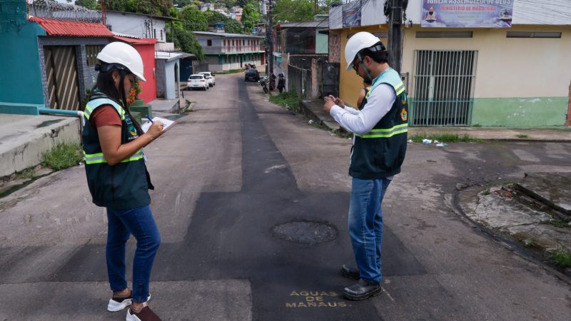 Força-tarefa da Ageman realiza mais de mil vistorias em julho para fiscalizar obras de saneamento em Manaus