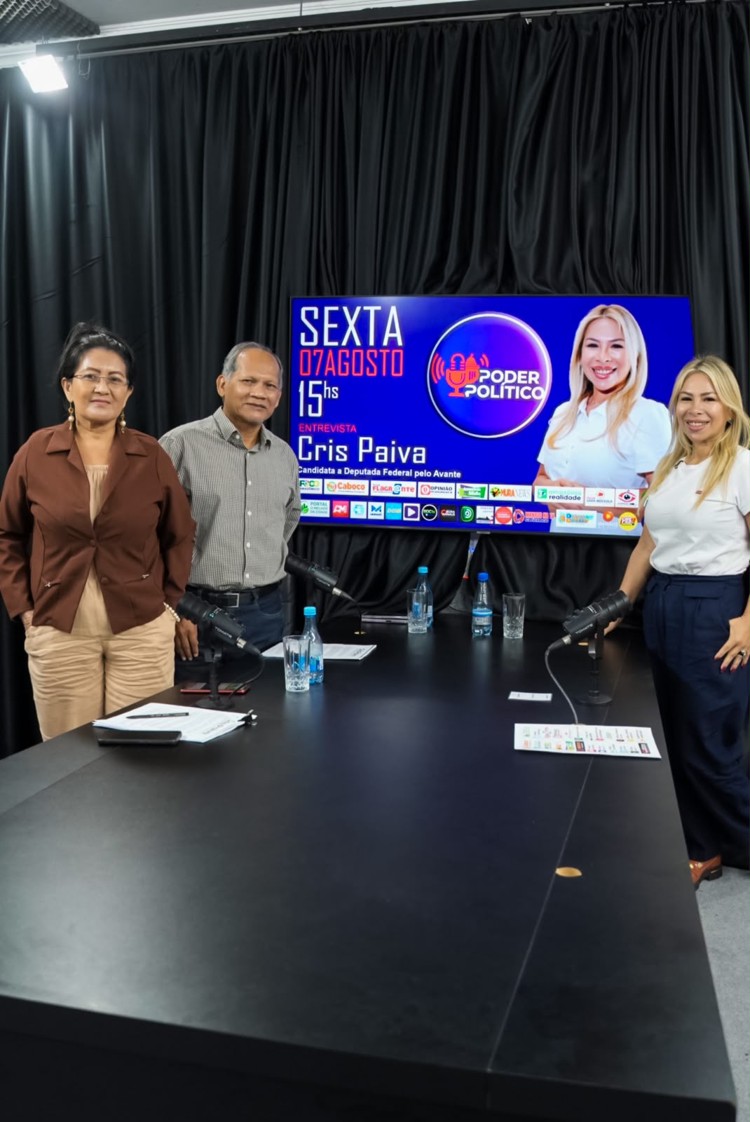 Cris Paiva destaca trajetória e propostas para o Amazonas durante entrevista ao Podcast Poder Político