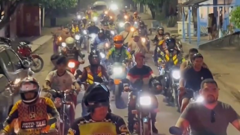 Simão Peixoto é recebido com carreata e apoio de centenas de pessoas em Nova Olinda do Norte; veja vídeo