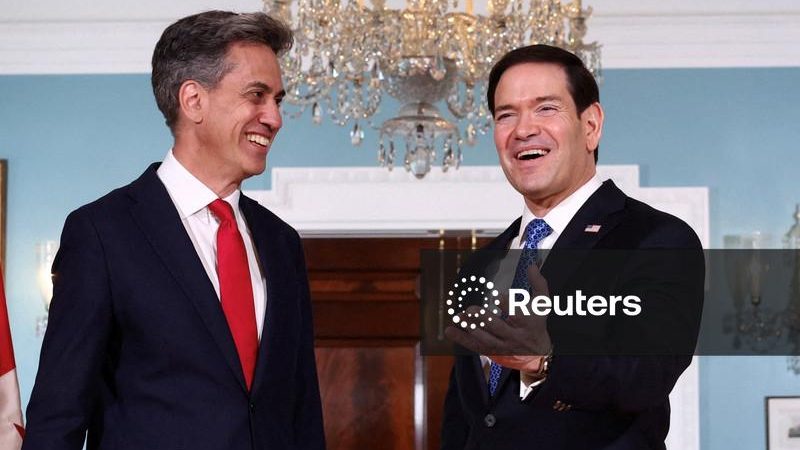 Rubio e chanceler britânico discutem Ucrânia e papel mais ativo da Europa na segurança