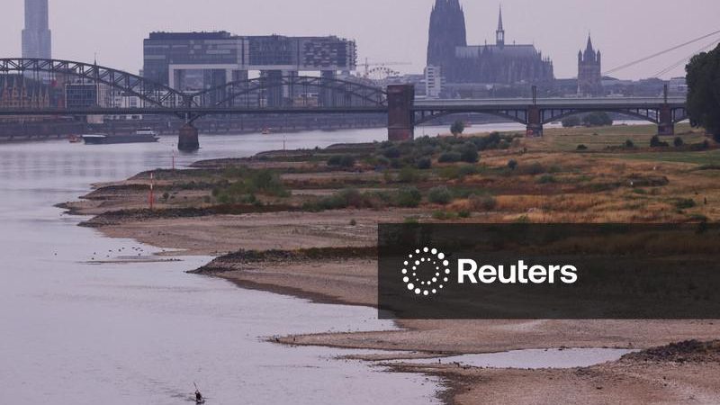 Nível das águas do rio Reno atinge novos mínimos, custos para a indústria aumentam