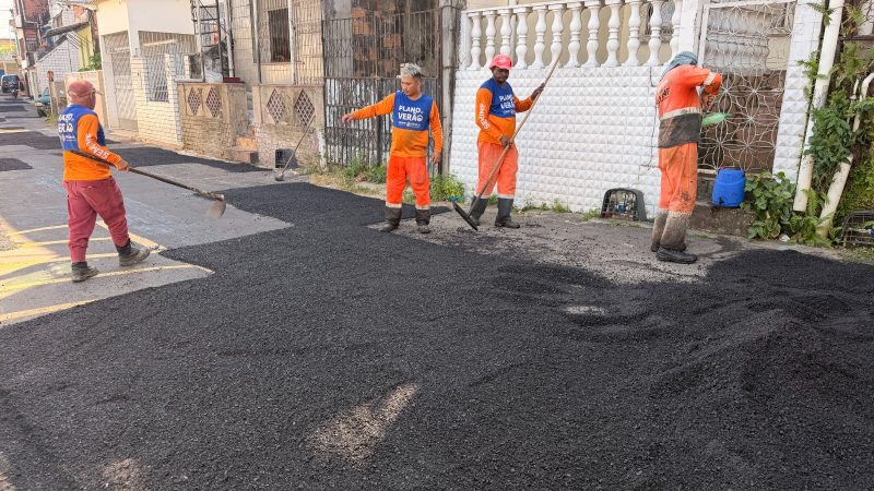 Prefeitura de Manaus recupera pavimento da rua Boa Vista e melhora segurança viária no São Raimundo