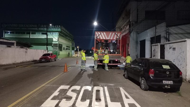 Prefeitura de Manaus renova sinalização em avenidas e ruas de Manaus para ampliar segurança viária