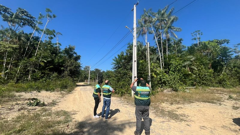 Ageman fiscaliza ampliação da iluminação pública no ramal Bom Jesus