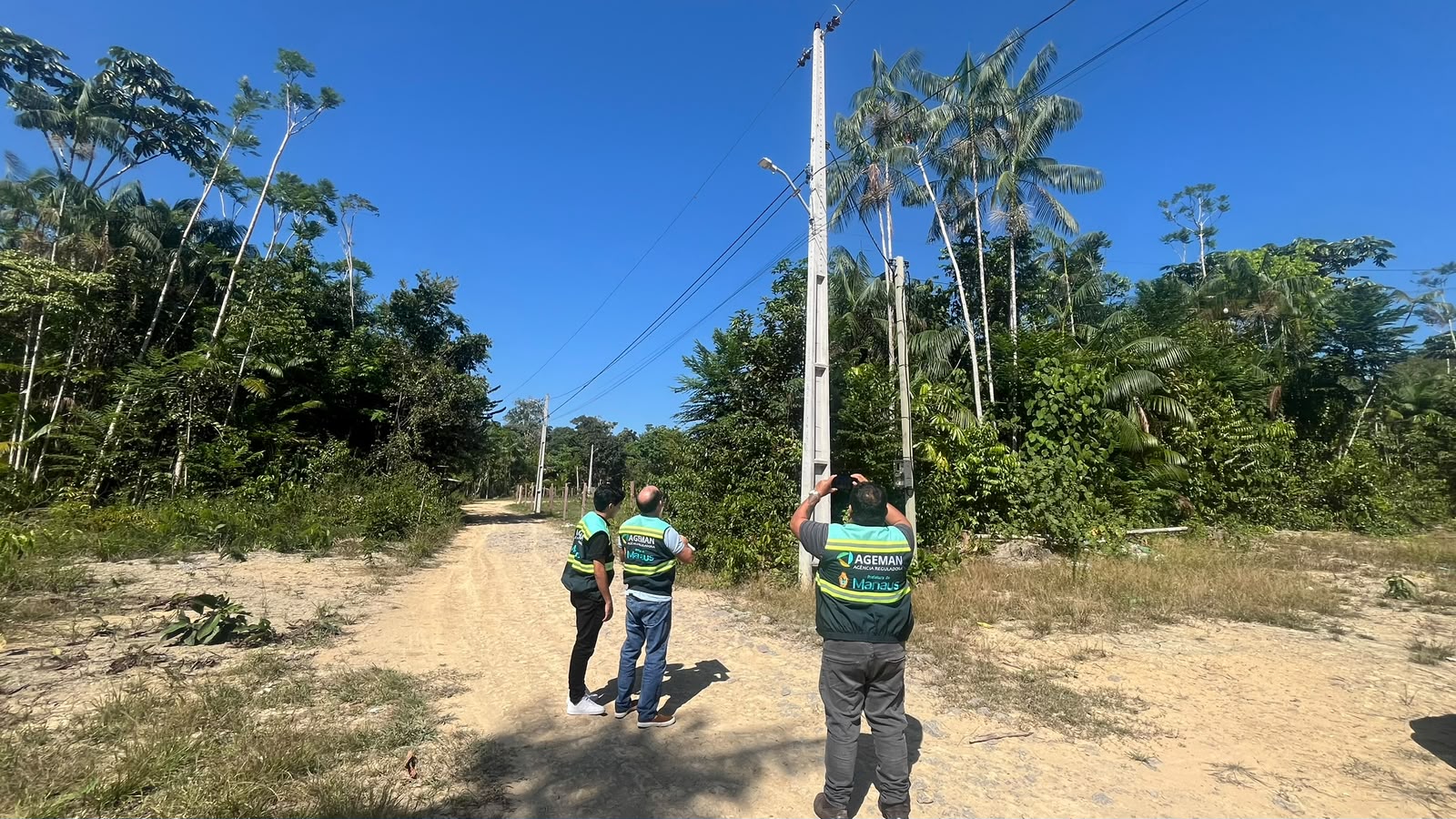 Ageman fiscaliza ampliação da iluminação pública no ramal Bom Jesus