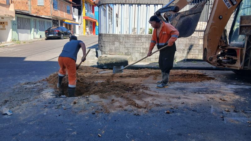 Prefeitura de Manaus recupera rede de drenagem e devolve segurança à mobilidade no bairro Alvorada