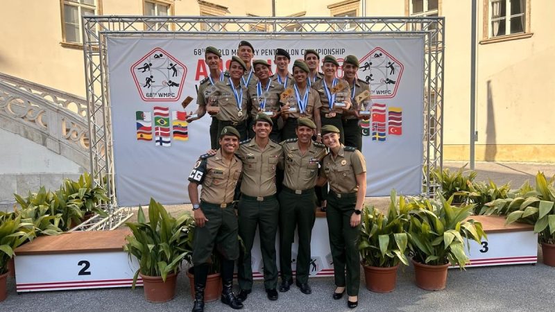 Pentatlo Militar do Exército Brasileiro é campeão mundial em disputa na Áustria