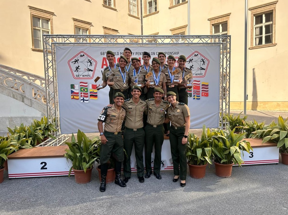 Pentatlo Militar do Exército Brasileiro é campeão mundial em disputa na Áustria