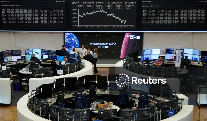 Ações europeias interrompem quatro semanas de altas com preços mais altos do petróleo