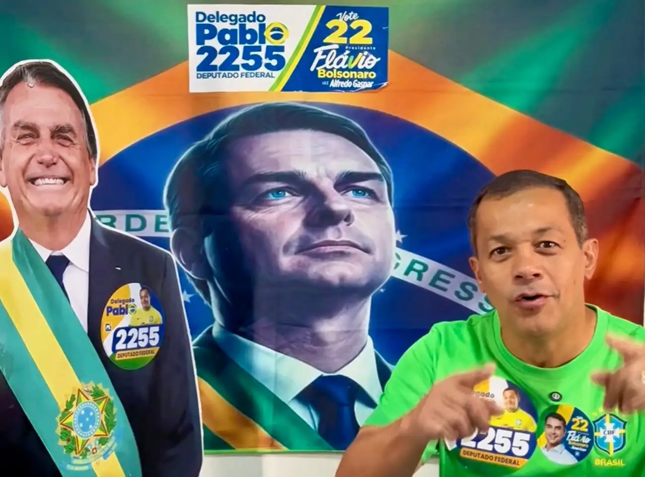 Candidato de Bolsonaro, Delegado Pablo grava vídeo e prova que Direita no interior do AM é mais forte que a Esquerda