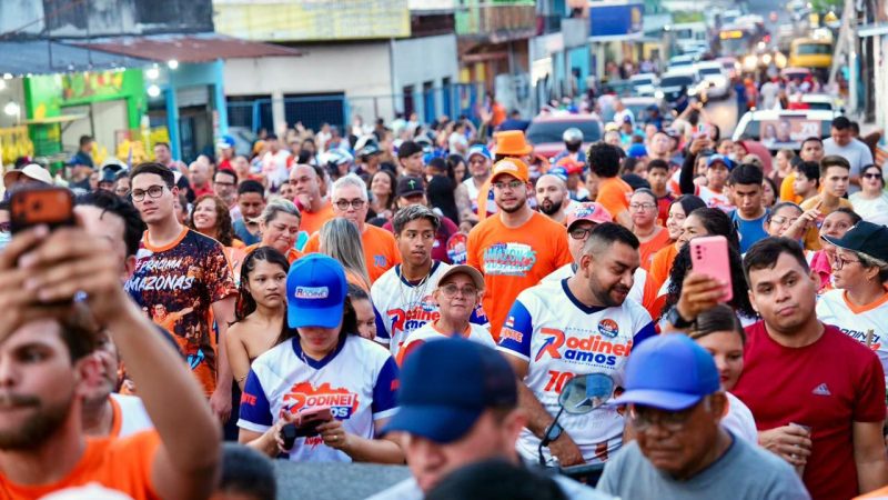 Caminhada de Rodinei Ramos reúne mais de 2 mil apoiadores na Zona Leste de Manaus