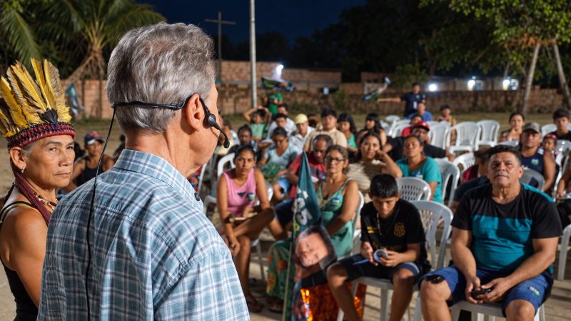 Na comunidade Santa Inês, Arthur Virgílio Neto reforça defesa dos povos originários e propõe hospital nacional indígena em Manaus
