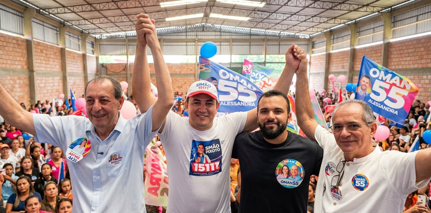 Simão Peixoto avança pelo interior do Amazonas e reúne multidão em Nova Olinda do Norte; veja vídeo