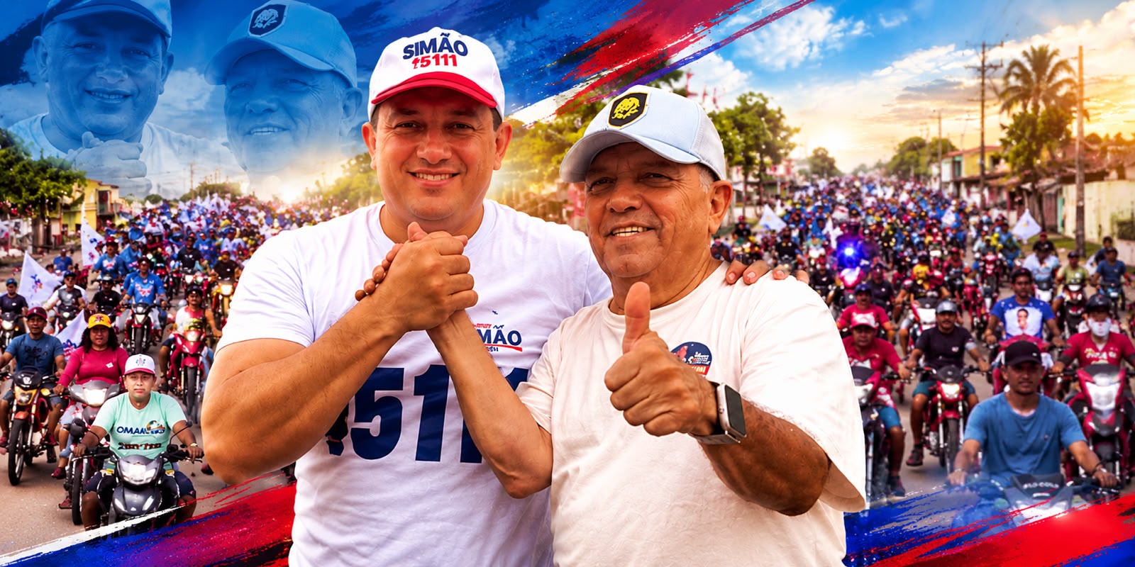 Simão Peixoto movimenta Novo Aripuanã com grande carreata na reta final da campanha