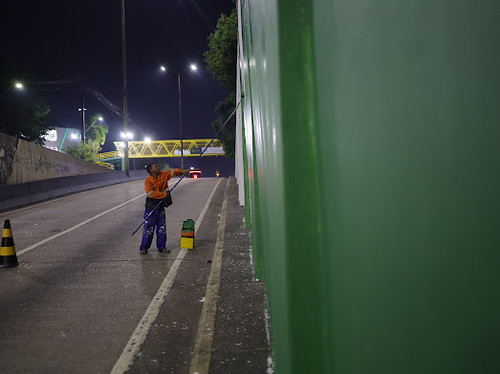 Prefeitura de Manaus inicia modernização do viaduto Professora Lilá Borges de Sá, na avenida Djalma Batista 