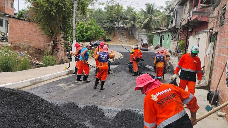 Prefeitura de Manaus recupera trecho da rua Aires da Cunha e melhora circulação no Alvorada