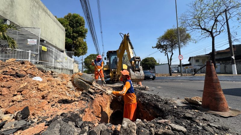 Prefeitura de Manaus recupera sistema de rede de drenagem profunda na avenida General Rodrigo Otávio e reforça prevenção de transtornos
