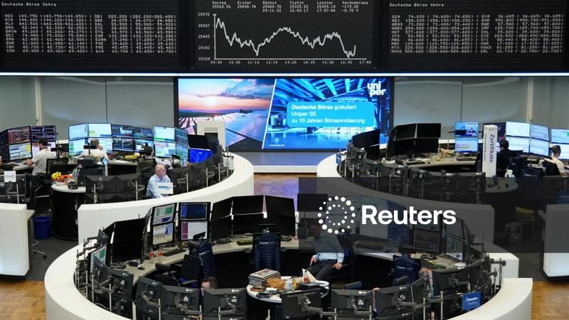 Ações europeias atingem mínima em três meses com temores sobre inflação e de juros