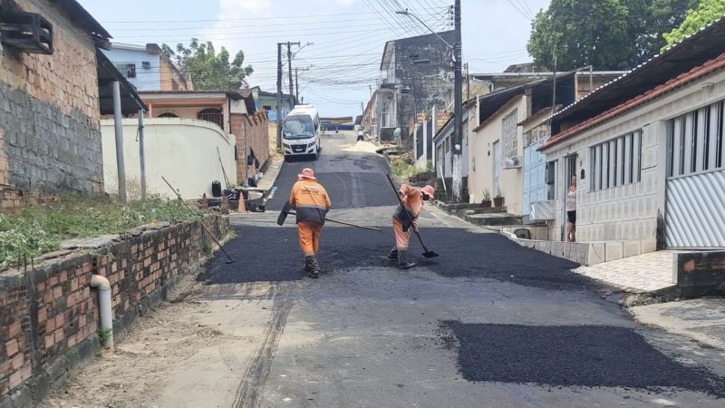 Prefeitura de Manaus amplia recuperação viária e leva nova frente de obras ao bairro Cidade Nova