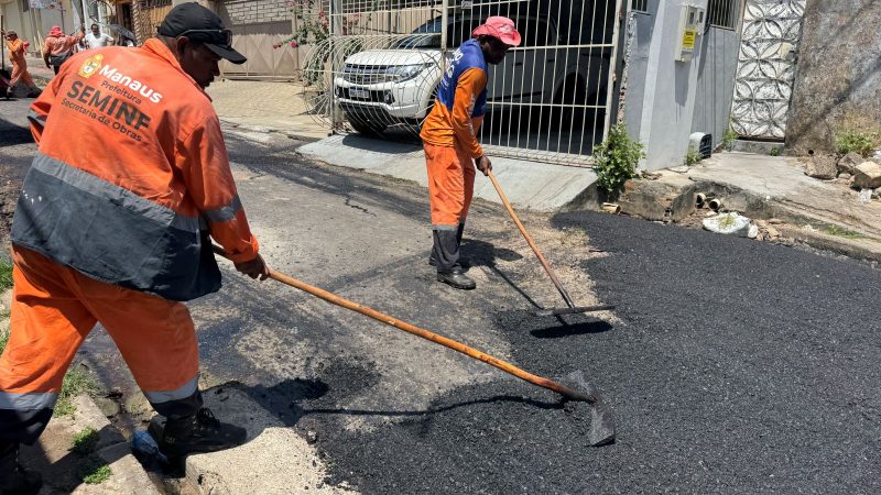 Prefeitura de Manaus atende moradores e recupera rua São Lázaro no bairro Santo Antônio