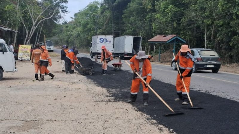 Prefeitura de Manaus recupera trecho da rua da Floresta e reforça segurança viária no bairro Tarumã