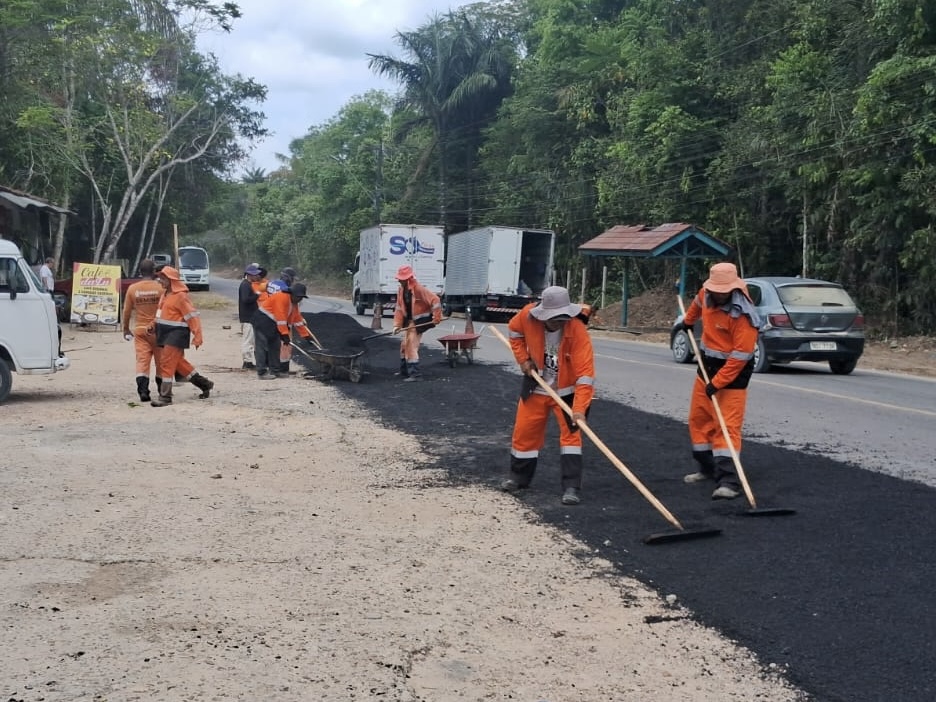Prefeitura de Manaus recupera trecho da rua da Floresta e reforça segurança viária no bairro Tarumã
