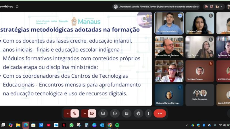 Prefeitura de Manaus apresenta formação em ‘Inteligência Artificial’ para educadores em encontro nacional