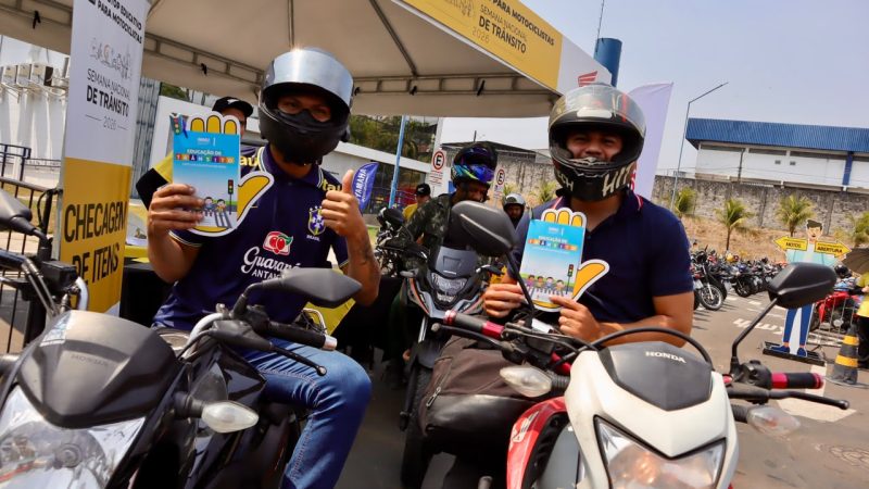 Prefeitura de Manaus participa de ‘Pit Stop Educativo’ junto à Abraciclo para conscientizar motociclistas