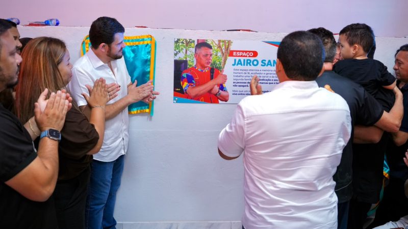 Prefeito Renato Junior inaugura ‘Espaço Multiuso Jairo Santos’ e eterniza legado de servidor