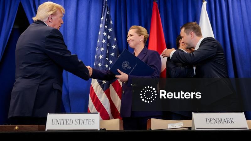 Trump, Groenlândia e Dinamarca assinam acordo na tentativa de pôr fim a impasse no Ártico