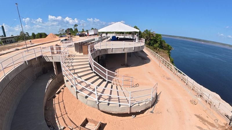 Parque Encontro das Águas Rosa Almeida entra em nova etapa com concretagem das ‘asas’ desenhadas por Niemeyer 
