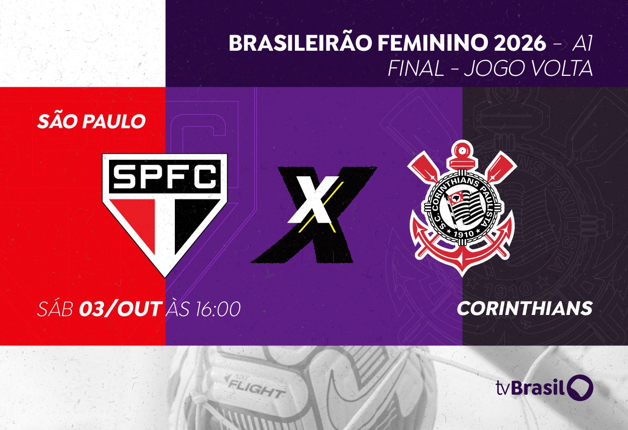 Neste sábado, TV Brasil transmite finalíssima entre São Paulo x Corinthians