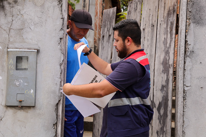 Prefeitura de Manaus realiza mutirão de cadastramento para regularização fundiária no Parque dos Buritis