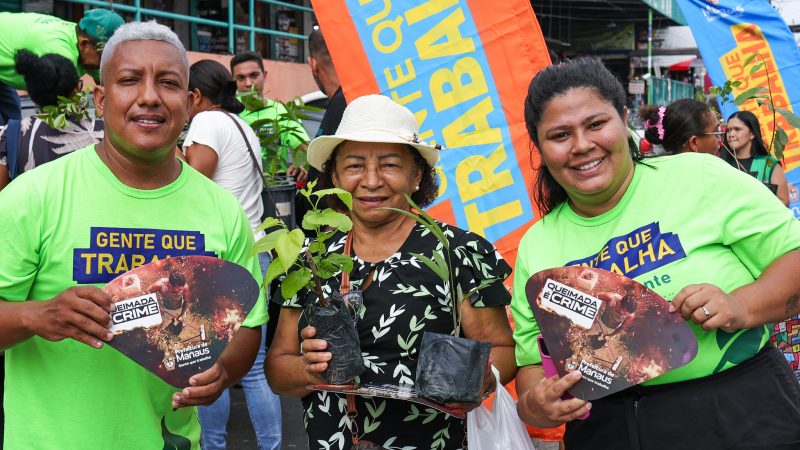 Prefeitura de Manaus realiza a doação de 400 mudas na zona Oeste e ultrapassa 29 mil distribuídas em 2026