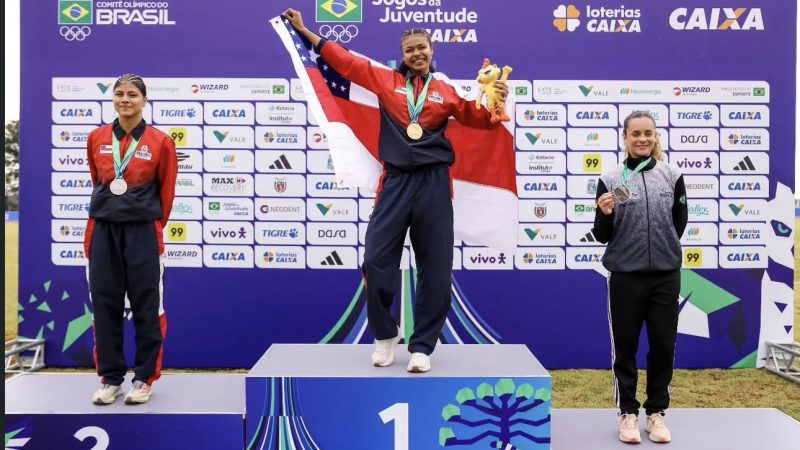 Com apoio da Prefeitura de Manaus, atleta Sarah Letícia conquista ouro nos Jogos da Juventude 2026