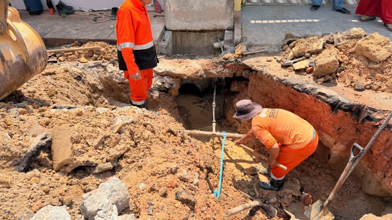 Prefeitura de Manaus recupera mais de 20 metros de drenagem no Parque 10 de Novembro
