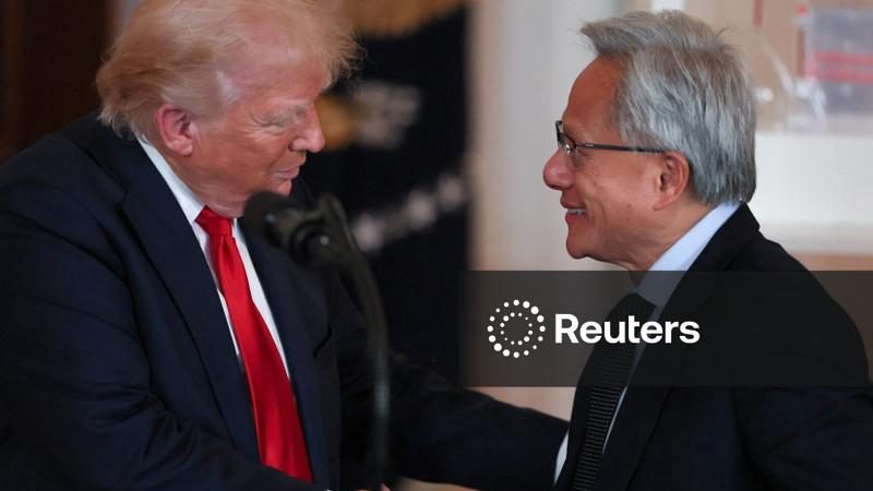 Trump divulga transações com ações da Nvidia enquanto se prepara para homenagear CEO da empresa